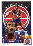 1991-92 Upper Deck Basketball Text Hologram Variation #91 Isiah Thomas Detroit Pistons Official NBA...