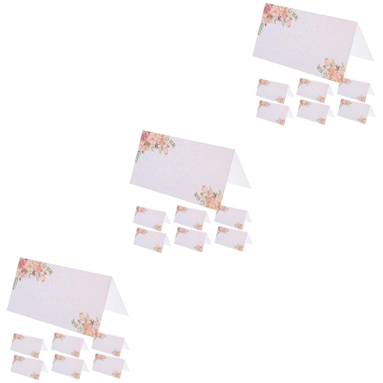 Mobestech 3 Sätze Hochzeitsplatzkarten Tischkarten Zum Beschriften Blanko Namenskarten Für Hochzeiten Hochzeitsdeko Für Festliche Anlässe 50 Stück * 3