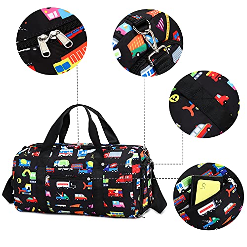Kids Duffle Bag For Boys Girls Water Resistant Small Gym Bag Overnight Weekender Travel Tote With Shoe Compartment And Wet Pocket #TOP3