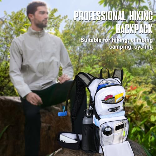 Image of N NEVO RHINO Hydration Backpack, 18L Multipurpose Hiking Backpack with 3L Water Bladder, Water Backpack Insulated Hydration Pack Ideal for Hiking and Cycling