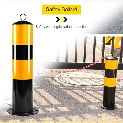Cône de sécurité, bornes de sécurité Jaunes Robustes - Barrières de stationnement à revêtement en Poudre pour la Construction de Routes, la sécurité des parkings et la Gestion du trafic (paq