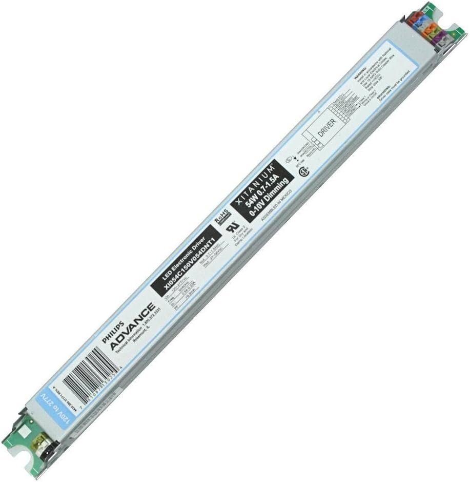 Advance XI054C150V054DNT1 Dimming LED Electronic Driver, 54W, 27-54V @ .7-1.5A