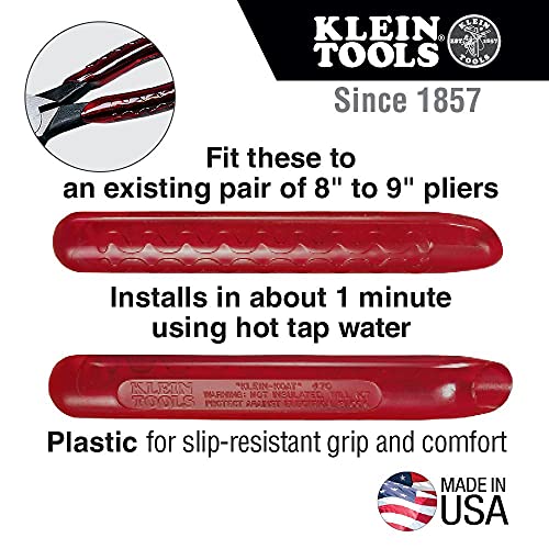Image of Klein Tools 89 Replacement Handles, Plastic Handle Replacement Set for 8 to 9-Inch Pliers (Pack of 2)