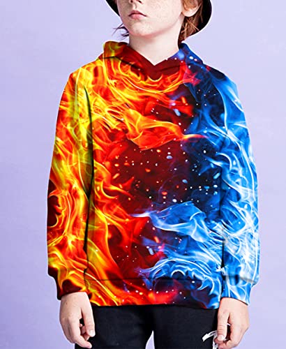 Hgvoetty Kids Hoodies Cool Graphic Sweatshirts For Boys Girls Unisex Long Sleeve Pullover 3D Hooded Sweater For Children 14-15 Years #TOP2