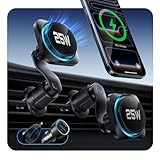 ESR OmniLock Qi2.2 Certified 25W MagSafe Car Mount Charger with CryoBoost, Phone Cooling MagSafe Car Charger, 360° Rotatable, Air Vent Magnetic Car Phone Holder for iPhone 17/16 with iOS 26, Black