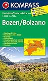 Bozen / Bolzano: Stadtplan 1:8000. Mit Umgebungskarte 1:300000 (KOMPASS-Stadtpläne, Band 480)