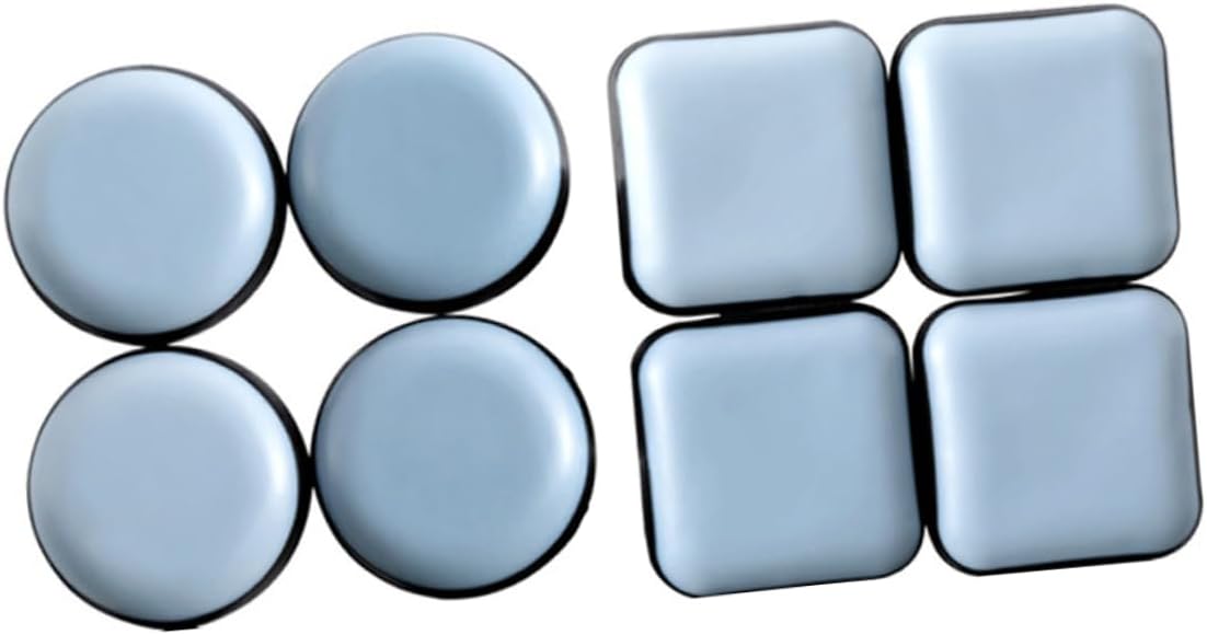 8pcs Adhesive Furniture Self-Stick Sliders for Movement for Tables Chairs and Beds Noise-reducing Floor Protectors for Home Office