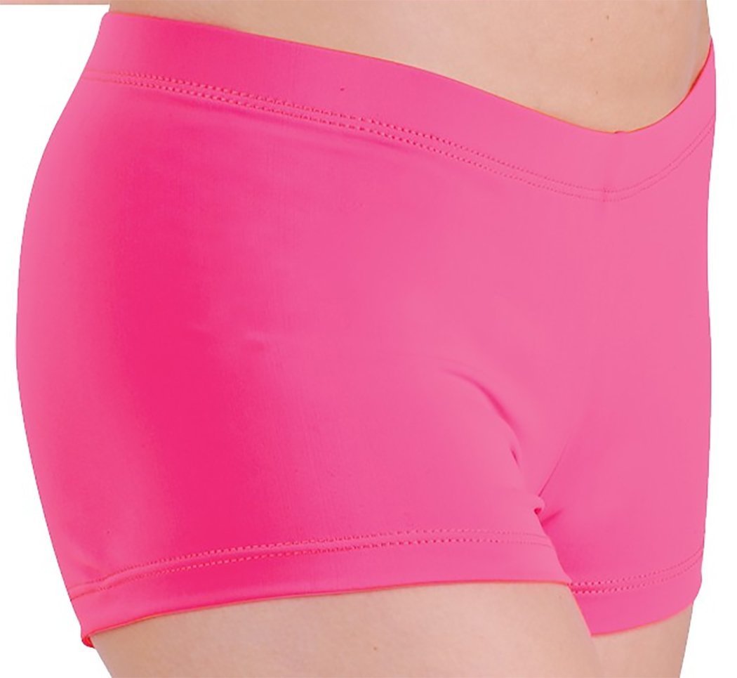 DanceNwear Adult Nylon/Lycra Booty Shorts with Elastic Waistband