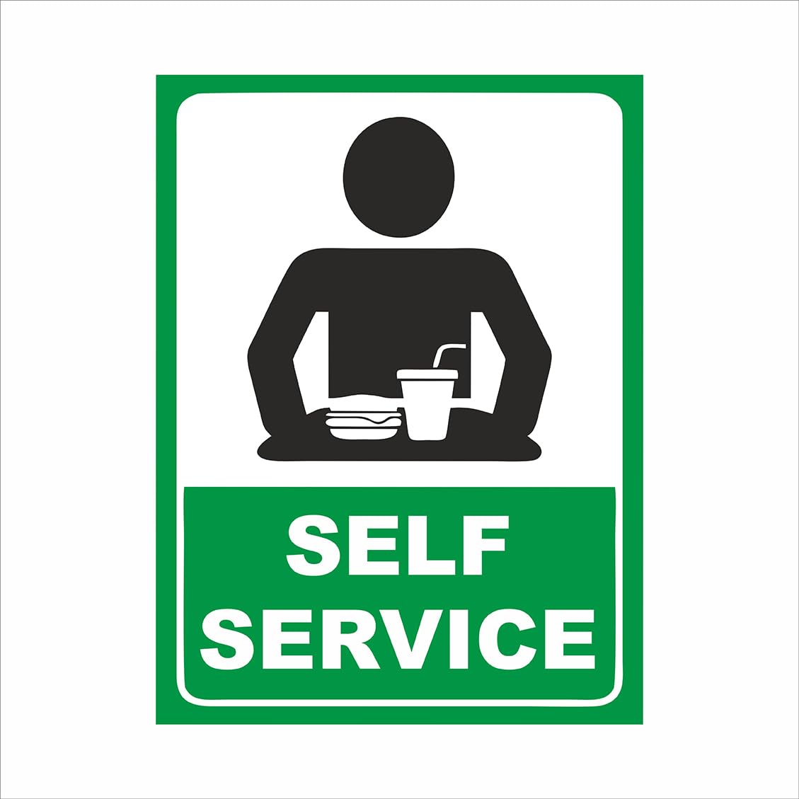 Self Service Sign Board - 8X10 Inch