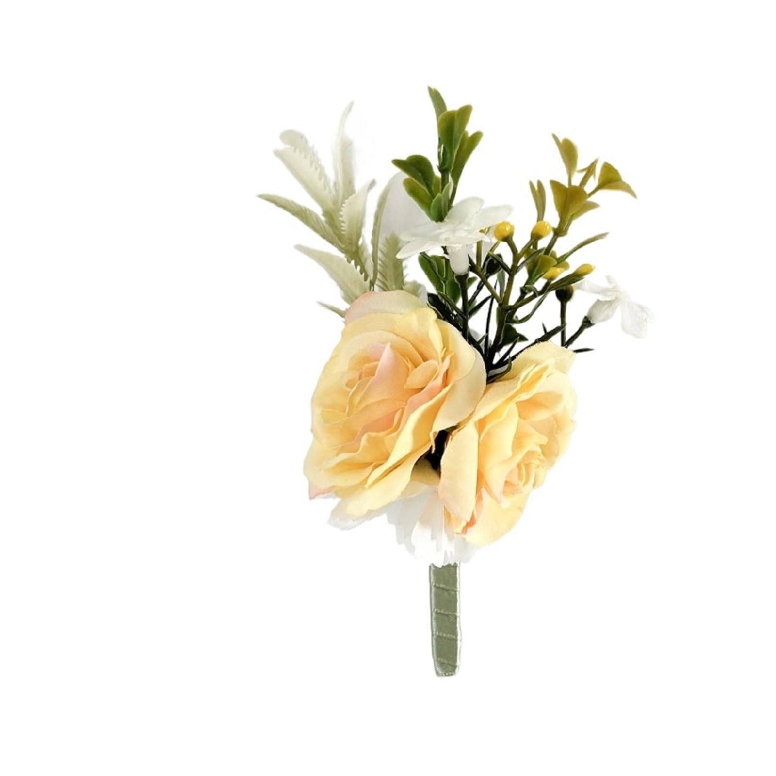 MQFBNNP Wedding boutonniere Prom Boutonniere Wedding Accessories Wrist Corsage(Boutonniere B)