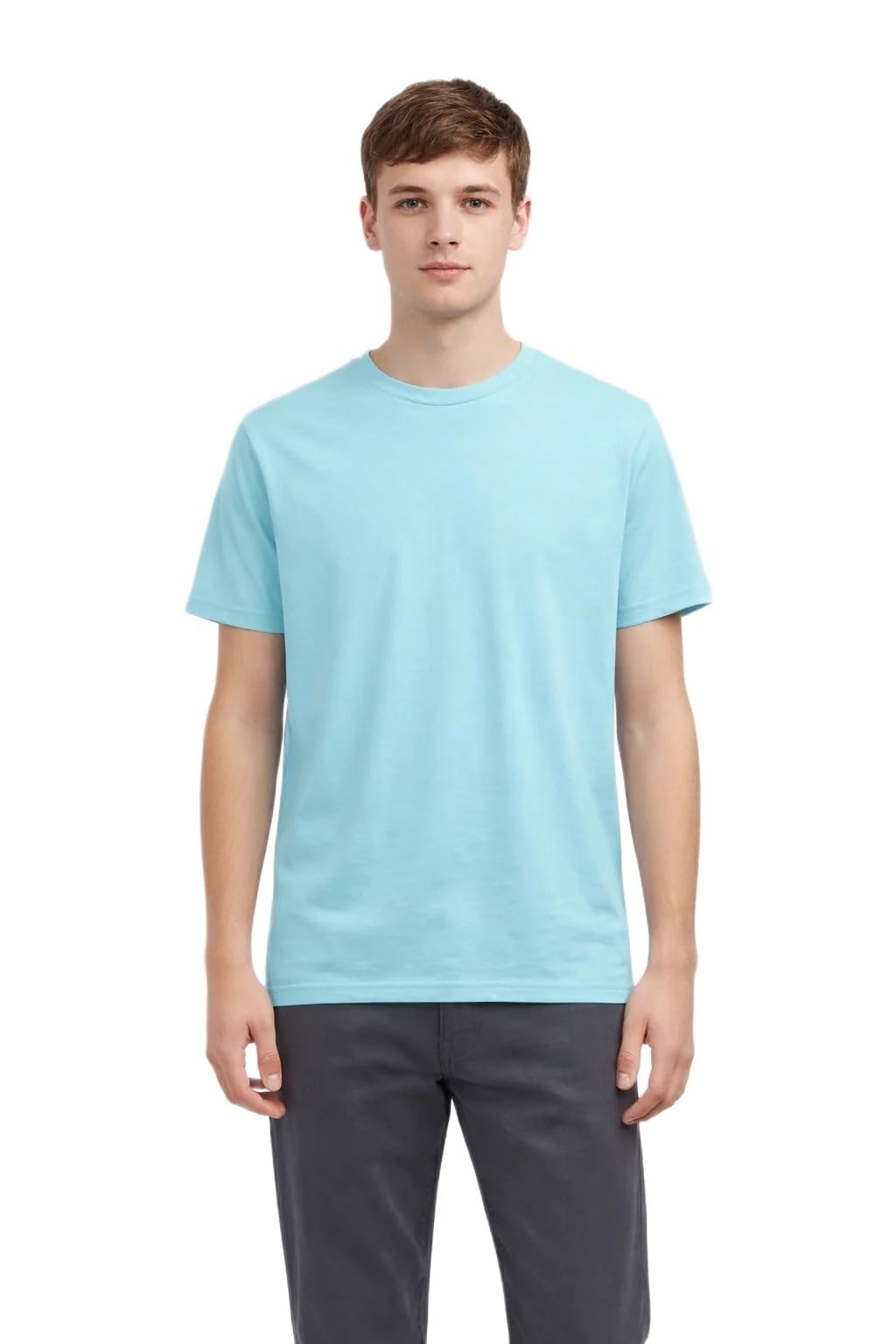 Unisex 100 Combed Cotton T-Shirt Lightweight Soft Short Sleeve Crewneck Tee for Men and Women 300