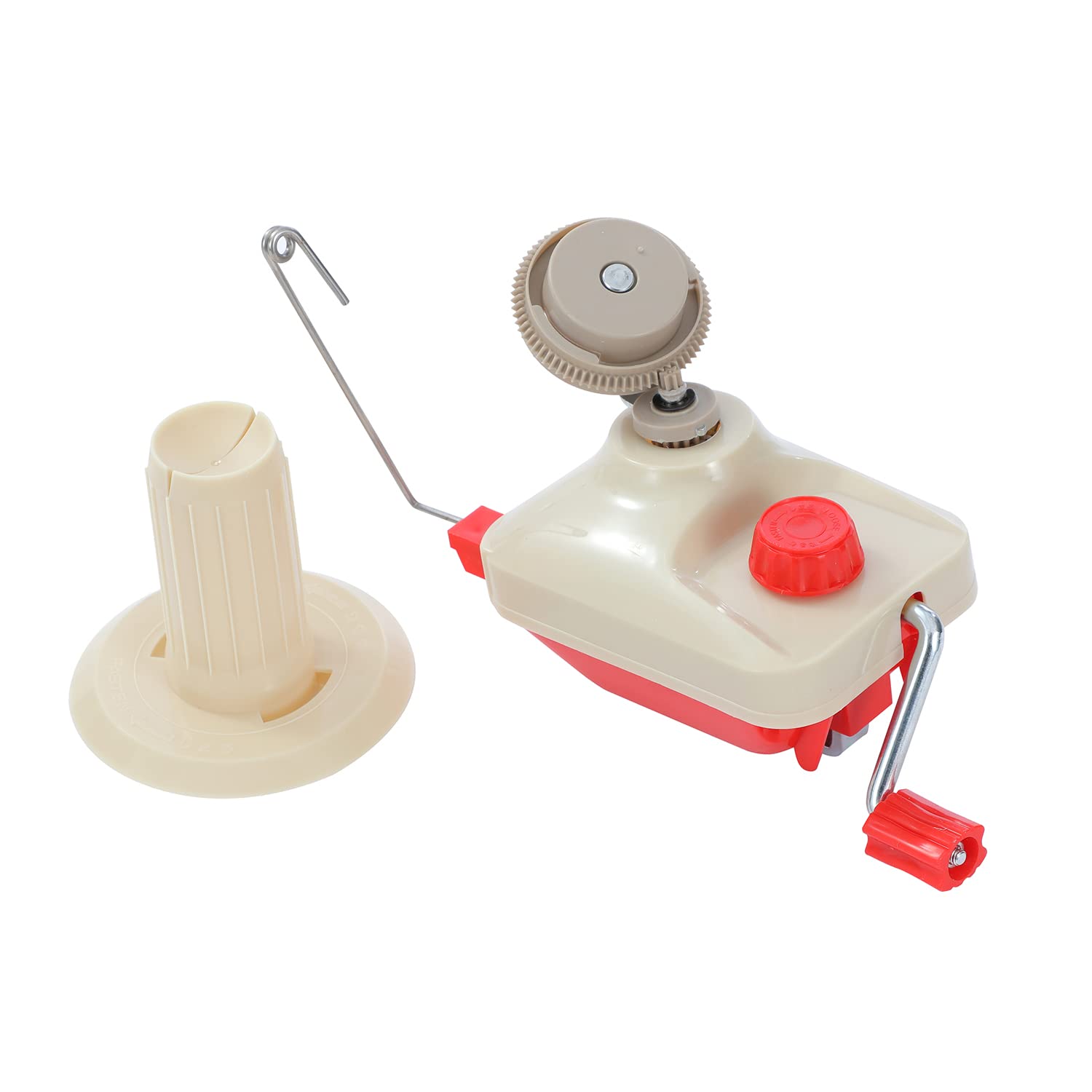 TOPWAY Avvolgitore per Gomitoli di Lana e Kit da Cucito, Avvolgitore di Fibre di Filato Lana Azionato a Mano Strumento per Cucito a Maglia 990222