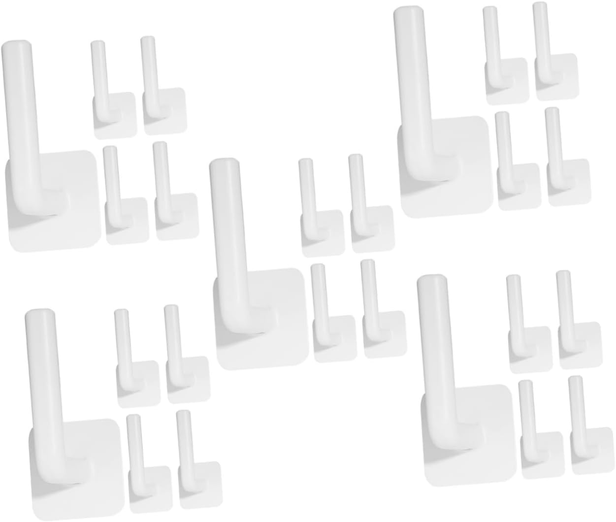 5sets 5pcs Multi Use Wall Hooks Adhesive Hooks for Towels Compact and Versatile for Kitchen and Bathroom Organization Easy Installation No 5pcs*5
