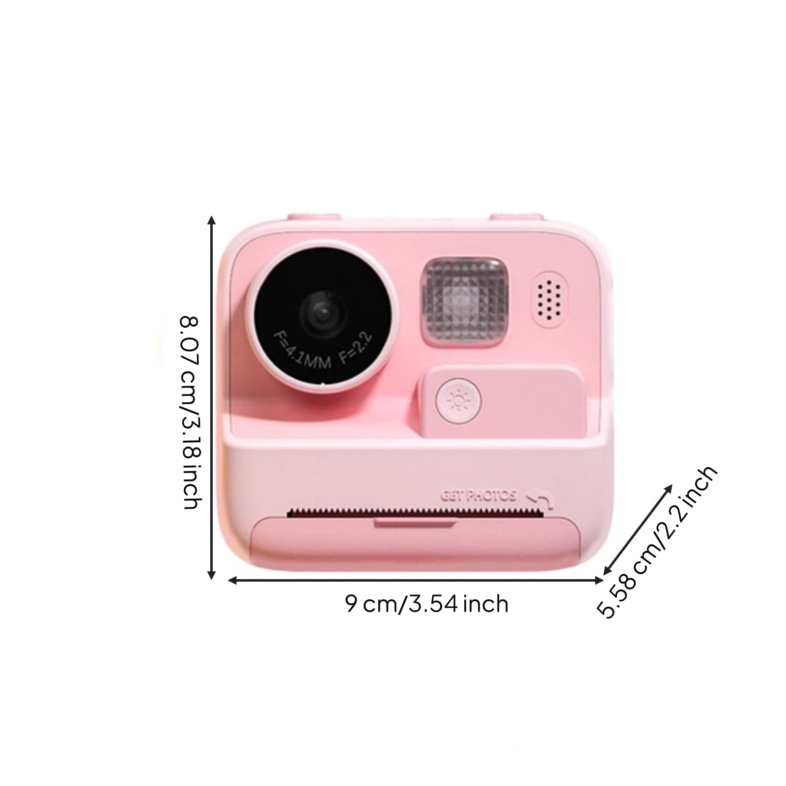 Sofort kamera mit Sofortdruck, color to 1