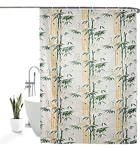 Image of Feelings Shower Curtain PVC Waterproof Curtain for Shower 7 Feet with 8 Hook - 54 x 84 Inch Printed Shower Curtain (Pattern - Q)