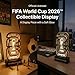 LAYERLUX FIFA World Cup 2026 Official Licensed Collectible Display with White LED Glow – Soccer Memorabilia Gift for Men, Dad, Son, Fans – Man Cave, Bar, Desk Decor – USA CAN MEX Trophy
