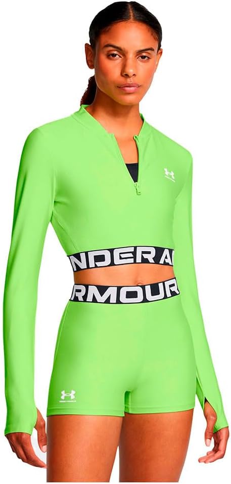 Under Armour - Womens HeatGear Rib 1/4 Zip Long Sleeve Sweater