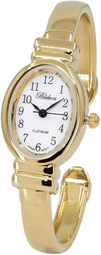 Blekon Elegante reloj de pulsera para mujer, esfera de madreperla, caja pulida, perfecta para muñecas pequeñas, sofisticados relojes para mujer
