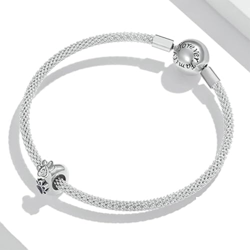 Miniatura 2 de Abalorios de Navidad para aniversario, cuentas de plata de ley 925 original con estrellas y flores de cristal espaciador para pulsera Pandora