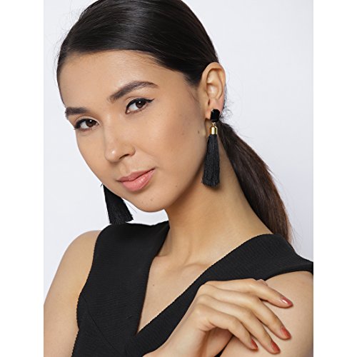 Luxuria Plated Crystal Tassel Earrings Jewellery