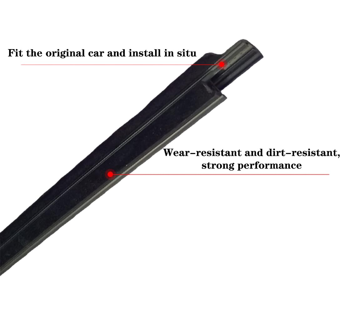 Autodeurafdichting Voor Toyota Voor RAV4 2009-2012 Venster Tochtstrip Riem Trim Waterdicht Voor Achter Buitenste Ramen Glas Afdichting Rubber Strips Beschermingsstrip voor autodeuren