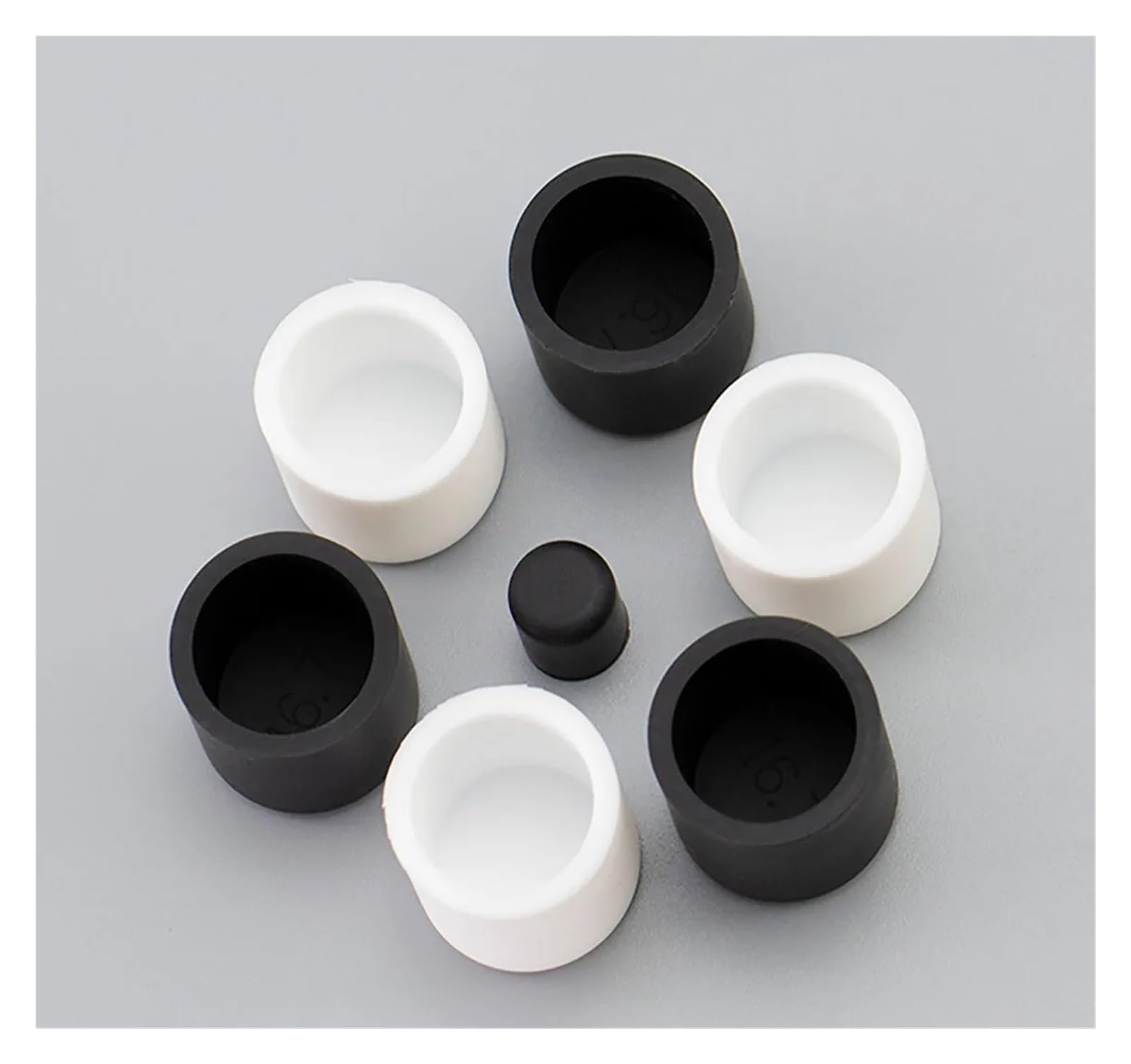 PATIKIL 11mm Diametro Tappi Di Gomma Per Fori, 8pz Tappi Per Fori Rotondi In Gomma Siliconica Per 10-11mm Fori, Nero - Foto 2