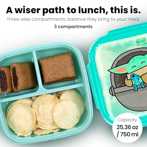Image of Yoobi x Star Wars Grogu Bento Boxes & Ice Packs, 3-Compartment, 2-Pack