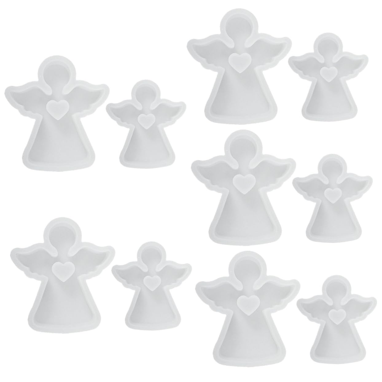 DOITOOL 5 Set Stampo Silicone Per Forma Da Materiale Resistente E Flessibile Per Fai Da Te E Decorazioni Artigianali Per Profumate E Lavoretti 2 Pezzi * 5