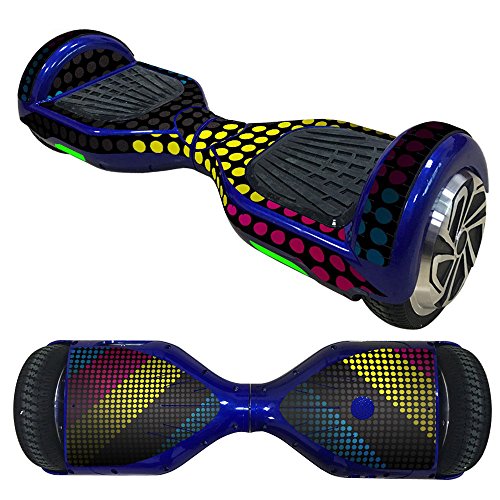 Fewear Protective Skin Decal for 6.5in Self Balancing Scooter Hoverboard 2 Wheels- Sticker for Hover Board - Skin for Self-Balancing Electric Scooter - Decal for Self Balance Mobility Longboard (M)