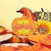 Blulu 48 Pcs Wooden Pumpkin Cutouts Thanksgiving Unfinished Wood Cutout Blank Pumpkin Shape Cutout for Fall Thanksgiving Party DIY Craft Decoration Supplies (Orange) #2