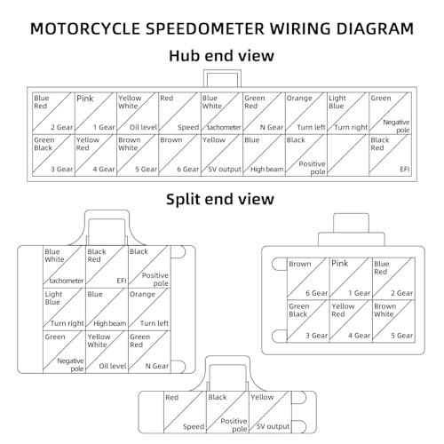 Maimeimi MT0069-M040-2 Motorcycle Speedometer Maimeimi 9-16V Universal Motorcycle Gauge Cluster thumb #5