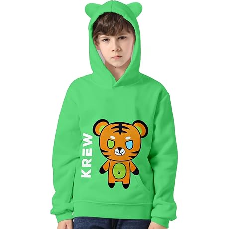 ItsFunneh Krew District Merch: Cat Ears Hoodie for Kids