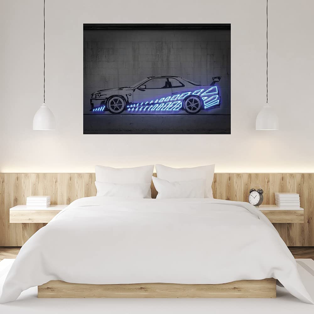 Amazon.com: Fine Art Canvas Skyline R34 Canvas Wall Decor by