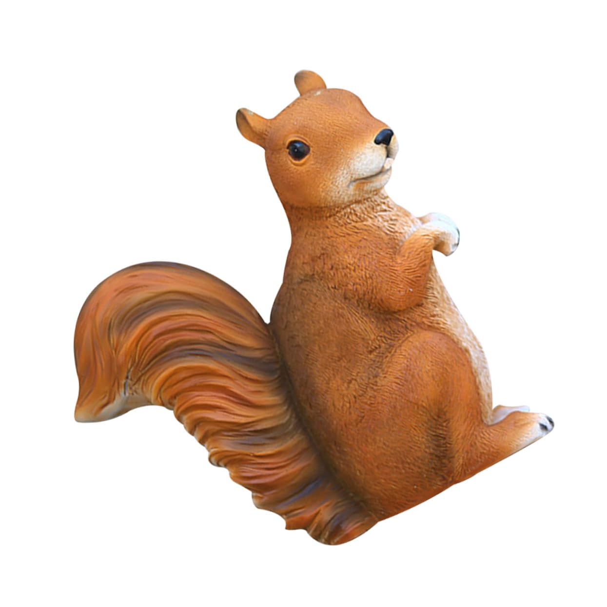 Statue d'écureuil en résine adorable figurine animale pour grand jardin