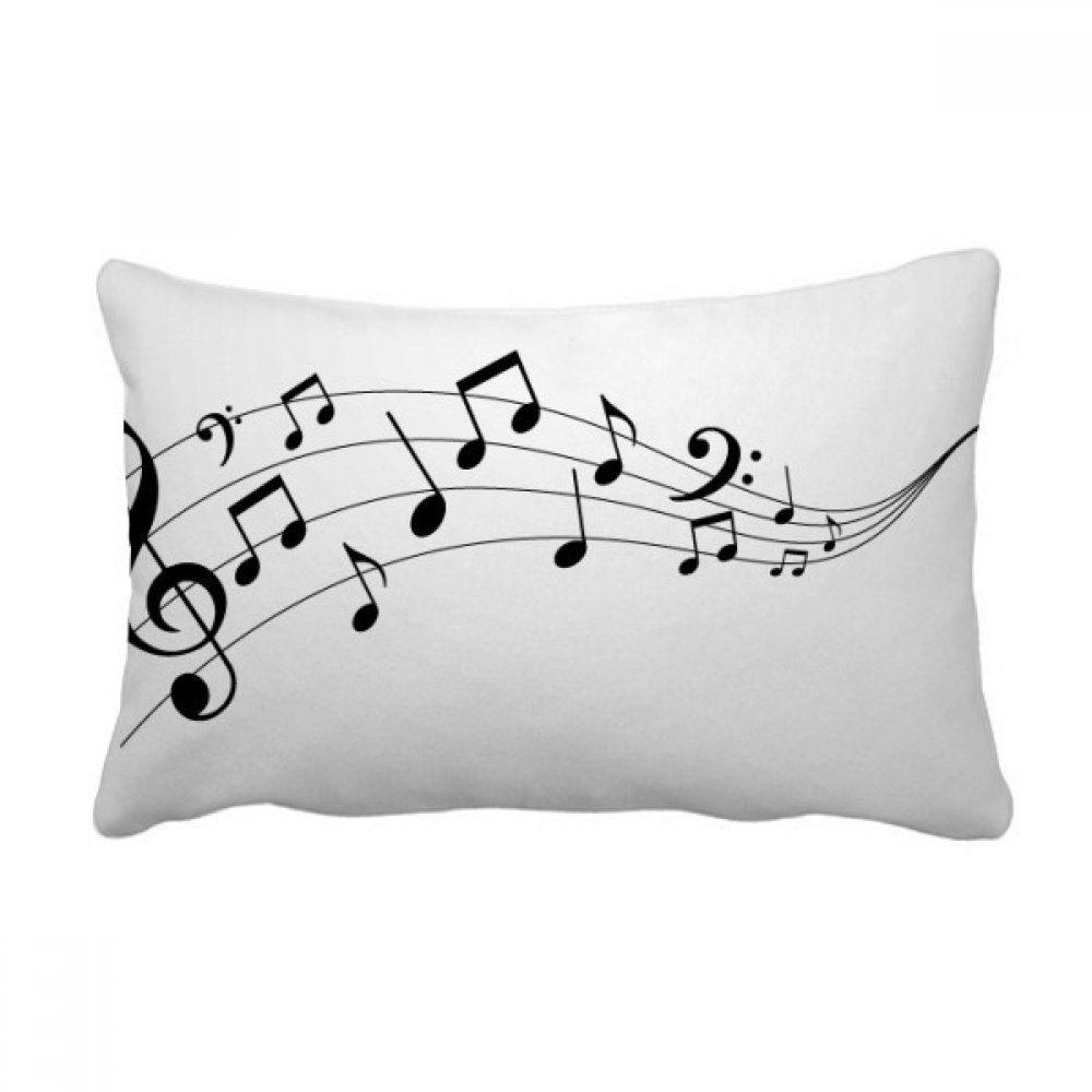 Coussin lombaire musique flappg 5 le personnel multicolore pour canape 40x60 cm