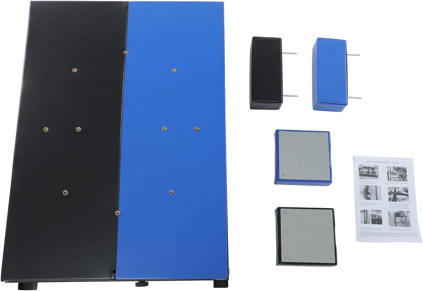 Arm Wrestling Table, Foldable Arm Wrestling Table, Foldable Arm Wrestling Table, Competition Training Equipment for Professional Players, Amateur Enthusiasts, Home Gym & Club, Black, Blue