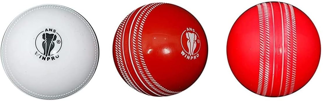 ANS Winpro Heavy Cricket Wind Ball (Multicolour) - Pack of 3 Balls { Each Weighs 135 Grams }