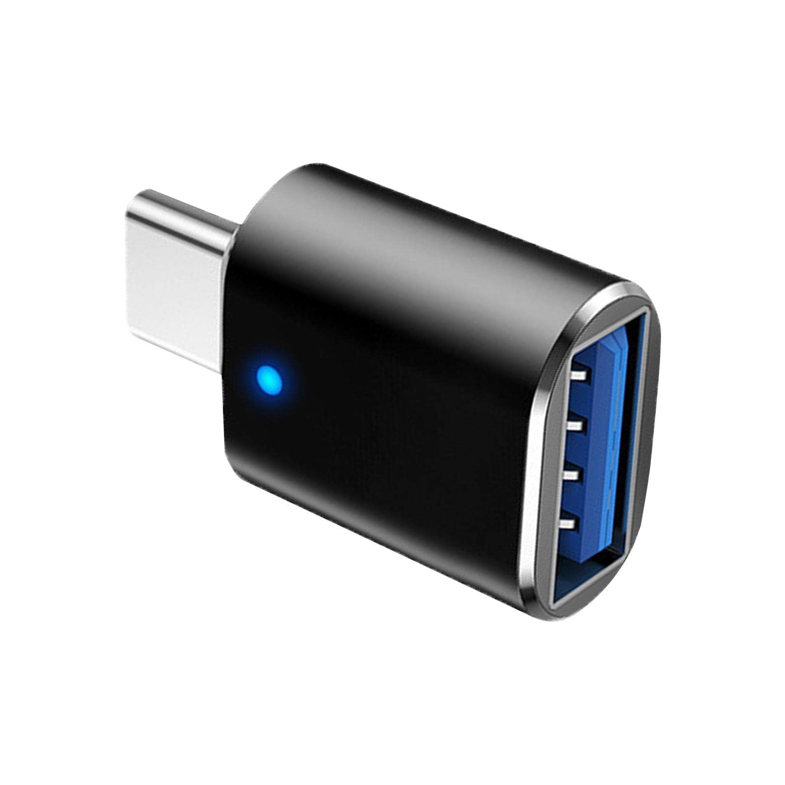 Adaptateur USB-C Vers USB 3.0 Mâle/Femelle - Vitesse 5 Gbps, LED Respirante - Pour Clavier, Souris, Disque Dur - Dzqad