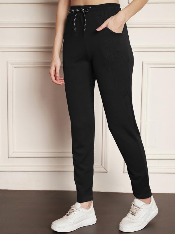 Image of DTR FASHION Polyester Blend Solid Lining Tracksuit | Night Wear Suit For Women