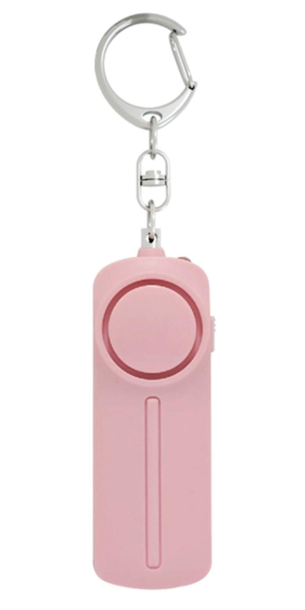 Self Defense Personal Alarm Siren- 130 dB Loud Emergency Alarm Keychain with LED Light- Security Personal Protection Devices for Women Girls Kids and Elderly (Pink)