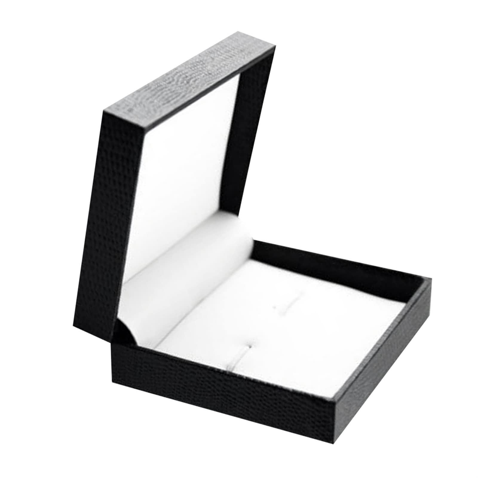 Boîte à Bijoux, boîte à Boutons de Manchette, Pince à Cravate, boîte à Bijoux, Doublure en Simili Cuir Noir