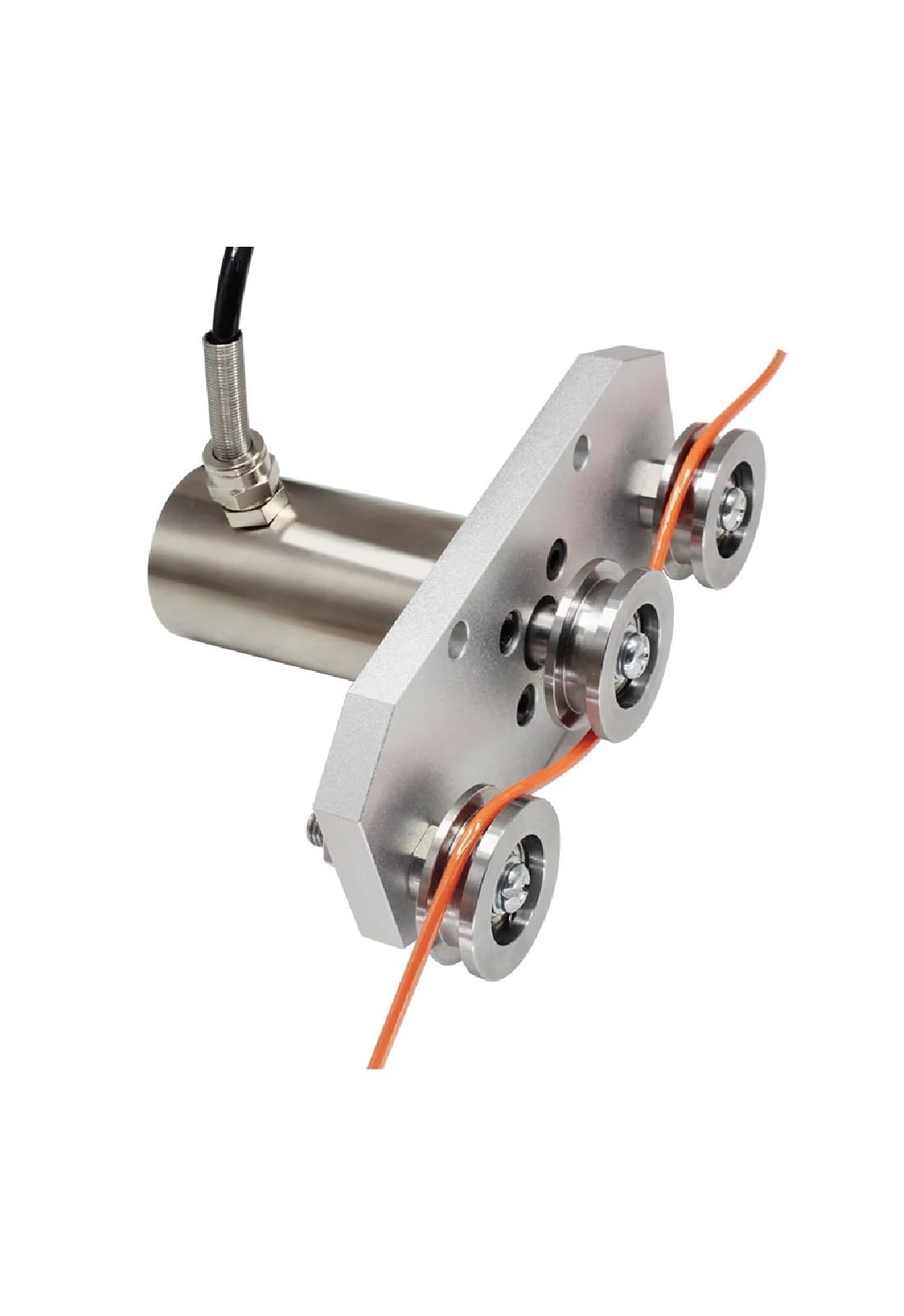 MXXDMOPD Weighing Torque Load Wire 3 Rail Pulley Cable Tension Transducer Cell Force Sensor Pull Measuring 100N/500N Stainless Stee(50KG)