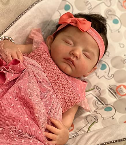 iCradle Lebensechte Reborn-Babypuppe, 50 cm, Silikon, realistisch aussehend, 3D-Haut, sichtbare Adern, Neugeborenen-Puppe, Spielzeug, Geschenk für Kinder ab 3 Jahren – Bild 3