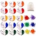 Produktbild JXAXD Jonglierbälle für Anfänger, 15 Stück Juggling Balls, jonglierbälle Kinder mit Hacky Sack und 6pcs jongliertücher, Pädagogische Jonglierbälle für Jungen, Mädchen und Erwachsene