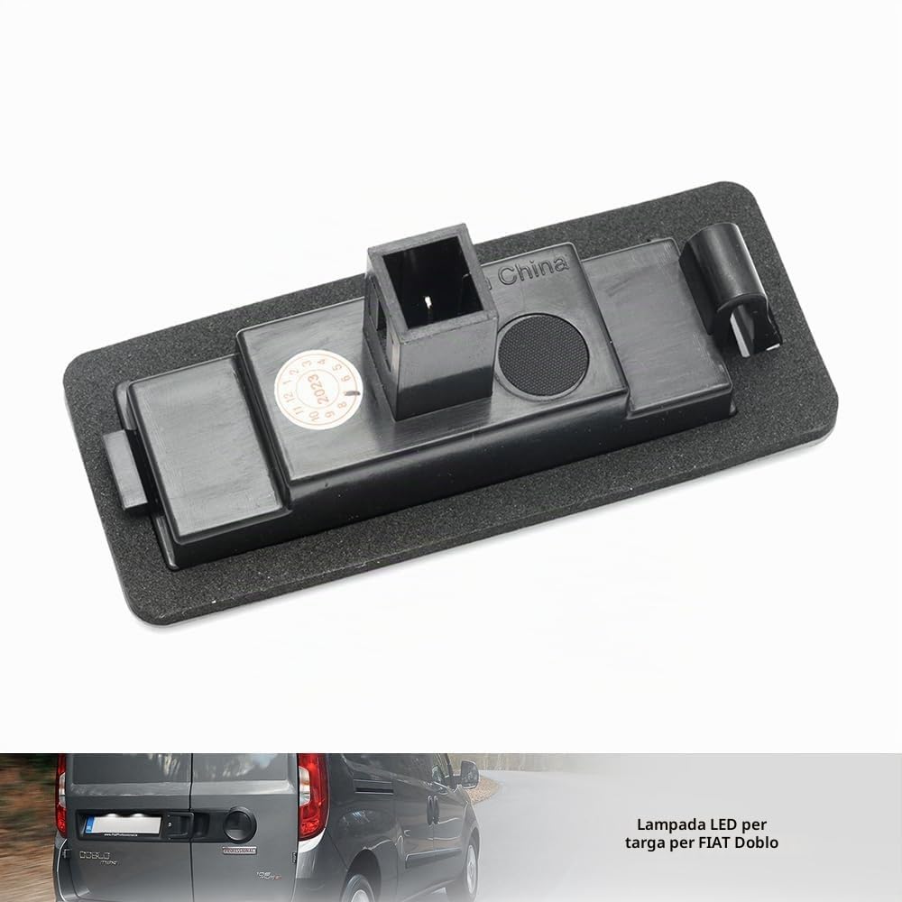 Luci targa LED per F.iat Doblo 2010-2022 Op.el Combo D 2012-2018 Barn Door Models, accessori luce posteriore bianca LED per targa e fanale, senza errori CANBUS, 2 pezzi