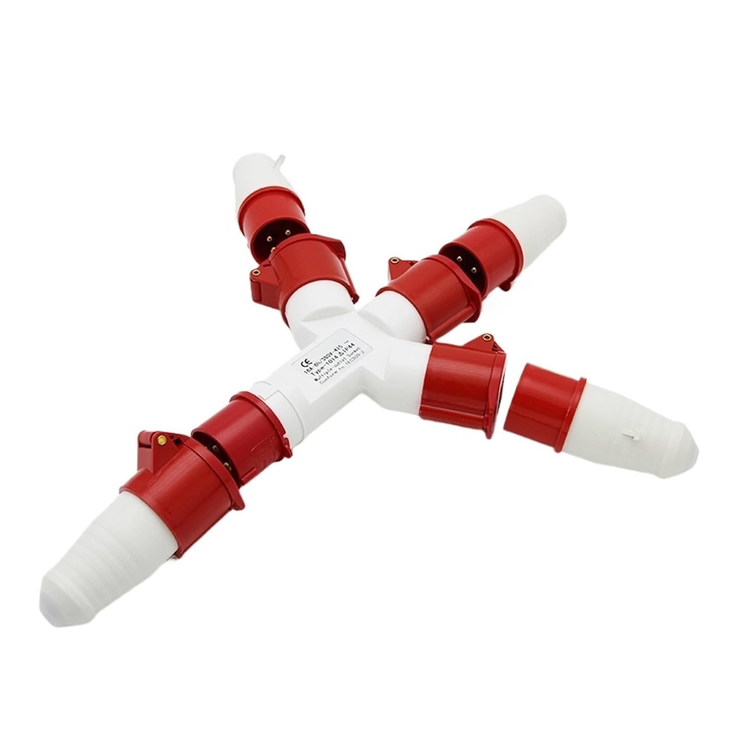 Waterproof Industrial Plug Socket Multi-Function Three-Way one in Three Out 4-core 32A Set 1024(1024 Set)