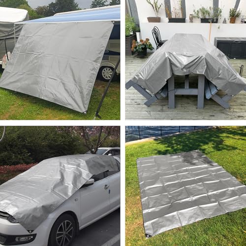 Eeatuztl TRAP-SLIVER035 Tarps Heavy Duty Waterproof 10X12,Sliver 12 Mil Large Tarps thumb #4