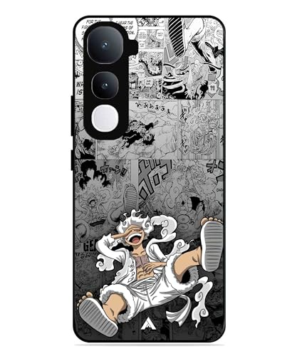 Image of Premium Anime 2 Case for Vivo Y400 (Glossy Finish) Soft-Touch Metal TPU Back Cover, Shockproof, Designer, Aesthetic Mobile Phone Case