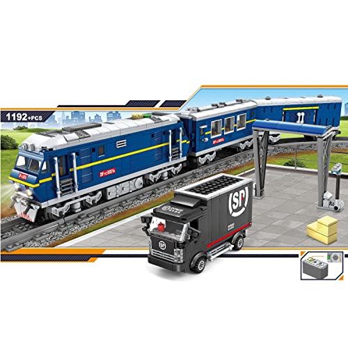 FunTomia Kazi Elektrische spoorweg - klembouwstenen constructieset 98226 - zwart turquoise - Image 3