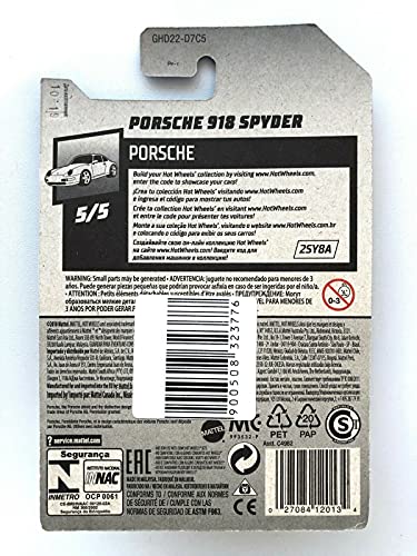 Hot Wheels 2020 Porsche 918 Spyder, Blue 94/250 - Image 3